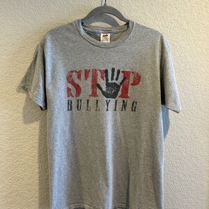 Fruit of the Loom Gray Stop Bullying Tee